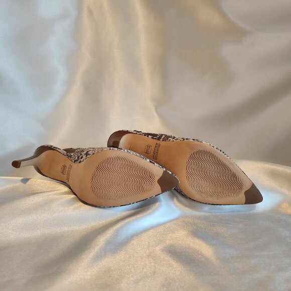 Johnston & Murphy "Val" Genuine Leather Snake Print Slingback Bootie. New! - Picture 3 of 3